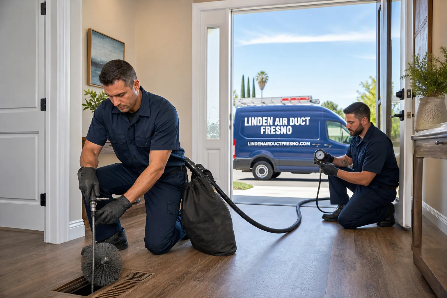 Linden Air Duct Fresno air duct cleaning team
